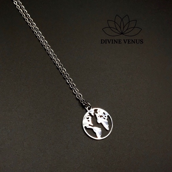 World Traveler Necklace | Stainless Steel - Picture 2 of 7